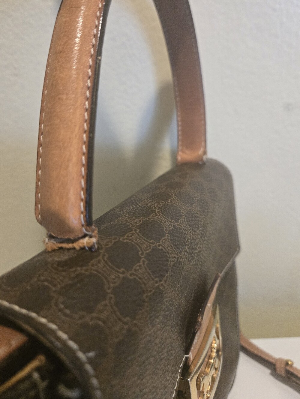 Vintage Céline Macadam Crossbody Bag Horse Carriage Buckle - Picture 14 of 16